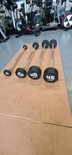 Job Lot X4 Blk Box Barbells Commercial Gym Equipment 