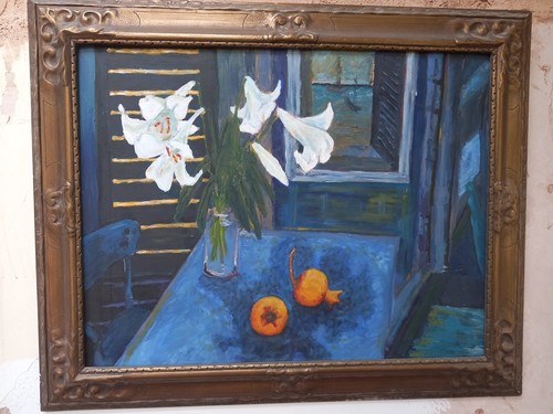 Original oil board - oil,