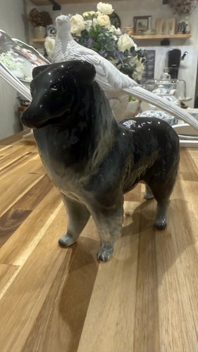 Large ceramic rough - collie, dog