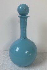 Rare blue french decanter - a,