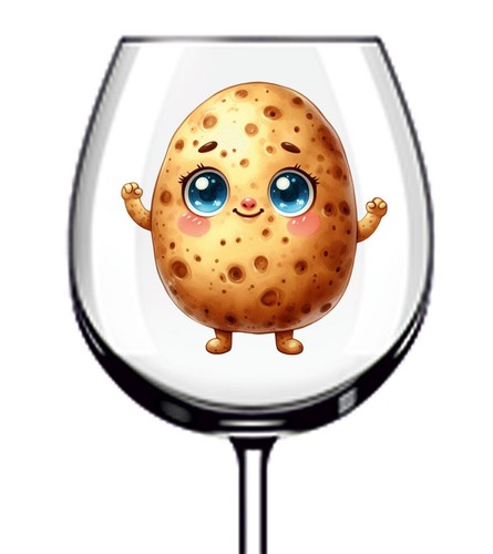 12x watercolor cartoon potato - cartoon,