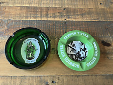 VINTAGE PUB ASHTRAYS ~ GREENE KING & NORWICH BITTER ~ BAR / MAN CAVE