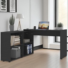 Shaped corner computer desk - computer,