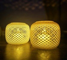 Set Of 2 Led Tealight Holders