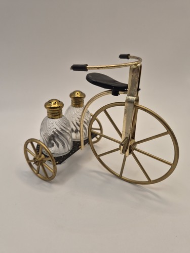 Antique tricycle with salt - with,