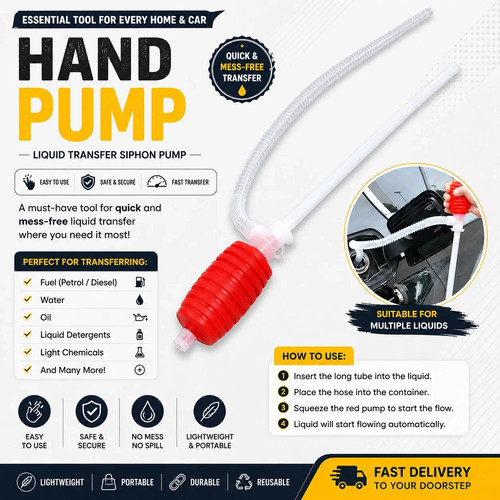 Manual hand syphon siphon - hand,