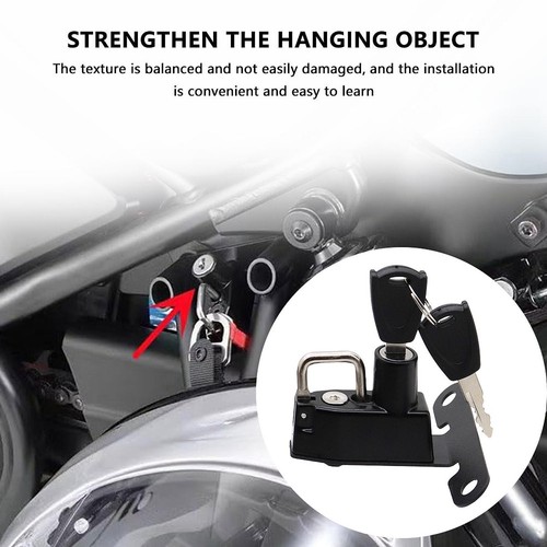 Motorcycle helmet lock - helmet,