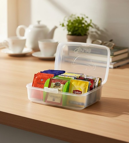Compartment plastic tea - 6,