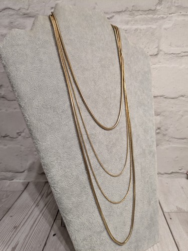 Layered snake chain necklace