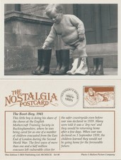 Postcard ww2 evacuee boot - postcard,