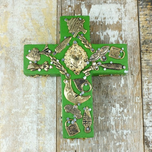 Mexican milagro cross - mexican,