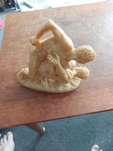 Vintage wrestlers alabaster - vintage,