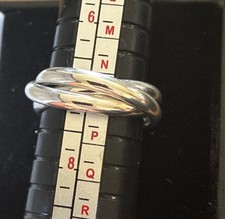 Sterling Silver Triple Band