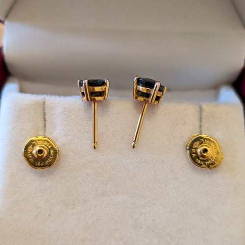 18k yellow gold sapphire - yellow,