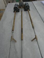 3 X  MOTORS & 3 SHAFTS WITH A FRAMES & COUPLINGS  (IDEAL FOR E BOAT)