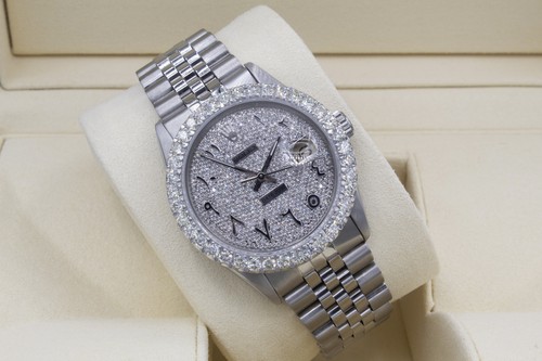 Rolex datejust 36mm custom 5ct - 36mm,