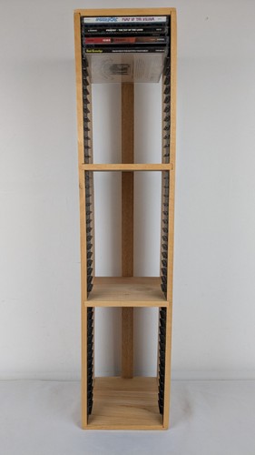 Oak wood storage tower - oak, rack