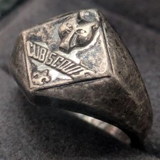 BSA Cub Scout Silver Ring Wolf