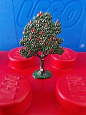 Lego Tree Flat Fruit Painted with Solid Base & Apples (1950s Version) -FTFruitA1