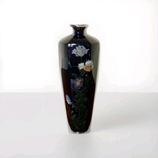 Meiji Era Silver Wire Cloisonne Vase