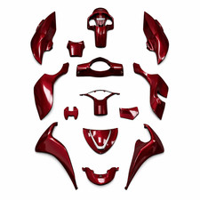 Red full body panel plastics - full,
