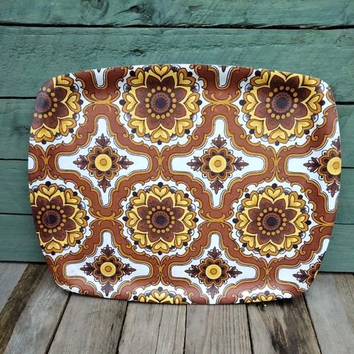 Vintage floral tea tray - vintage,