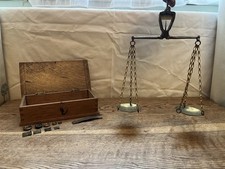 Antique Jewellers Scales Set
