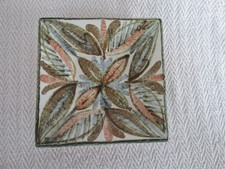Vintage Bourne Denby Glyn Colledge Signed Square Pin Dish