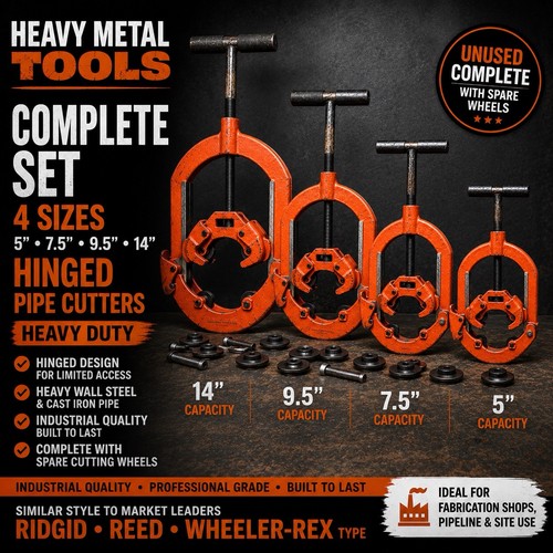 Heavy metal tools hinged - metal, pipe