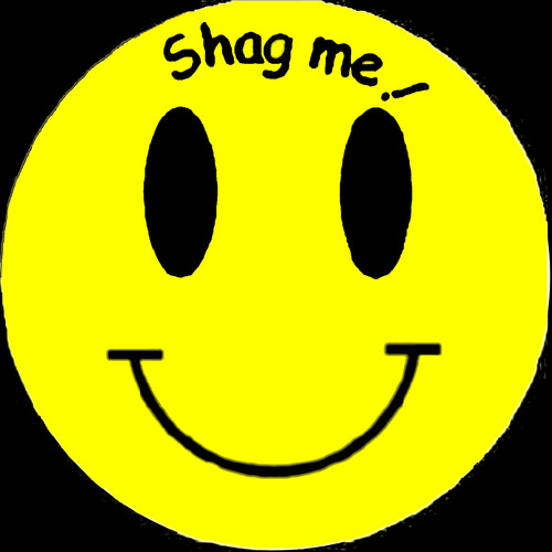 Yellow smiley face - yellow, pin