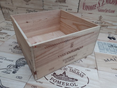 Wooden wine box crate - box,