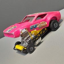 Vintage Mustang Dragster MATCHBOX SPEED KINGS K-38 GULPER Pink Drag Car 1970s
