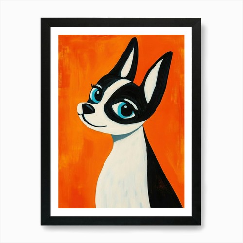 Boston terrier art print - boston,