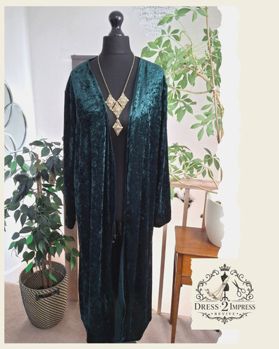 Crushed velvet duster - crushed,