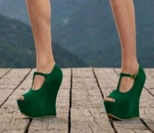 KOI Couture Dark Green Suede