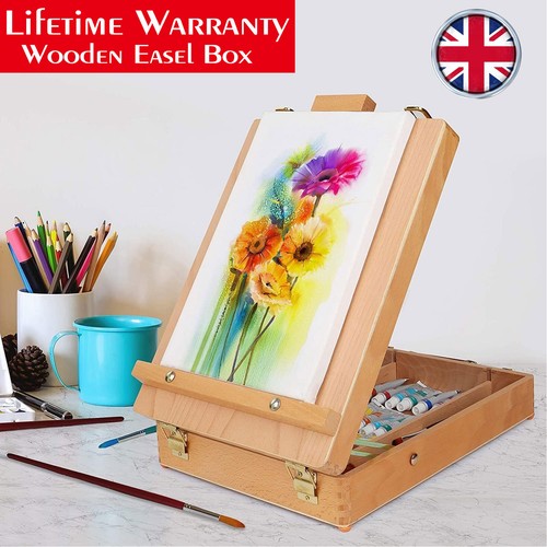 Wooden art easel box sketch - wooden,