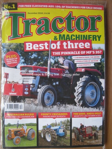 Tractor machinery december - tractor, &