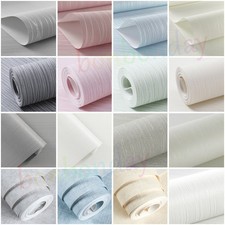 Plain Thick Textured Heavy Duty Non-Woven Paste the Wall Wallpaper Embossed Roll