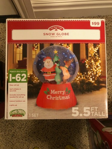 Santa deer snow flurry - 5.5',