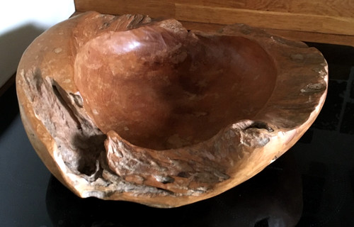 Wooden bowl fruit - wooden, 40cm,