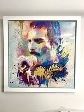 Freddie Mercury Original Painting By Artist Mark Hodgkinson 860mmx860mm