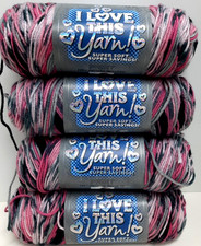 Lot of 4 I LOVE THIS YARN