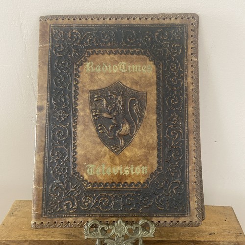 Vintage italian leather bound - leather,