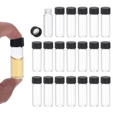 20pcs 4ml Clear Glass Sample