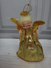 Vintage Retro 1980s Christmas Angel  Fairy Tree Topper Decoration