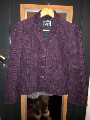 Hobbs nw3 plum purple corduroy - plum,