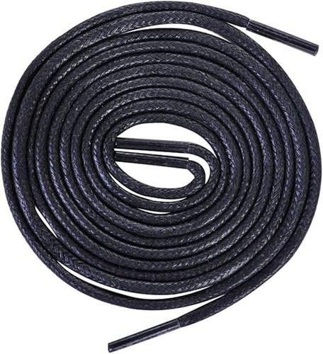 Round waxed shoe laces - laces, for