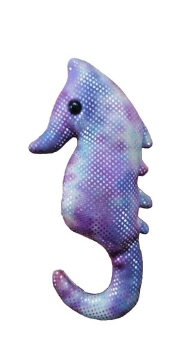Seahorse toy purple 14cm - seahorse, purple,