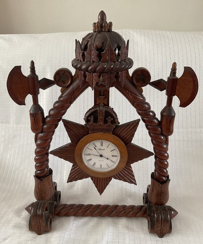 Large hand carved wwii - carved, wooden