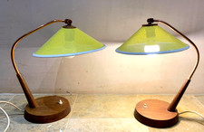 2 vintage table desk lamps 50s